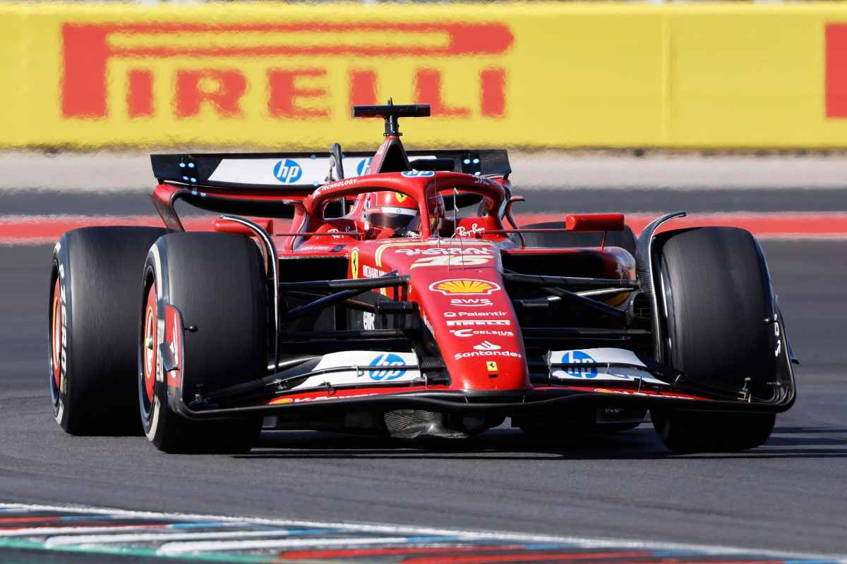 Leclerc sulla Ferrari 